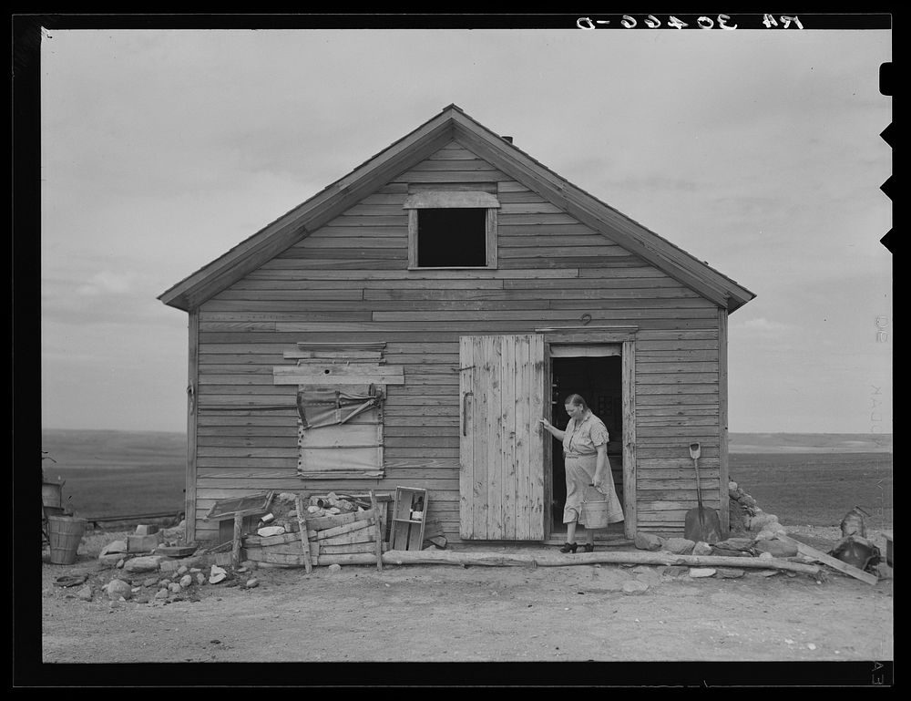 Mrs. Herman Gerling, farmer's wife. Williams County, North Dakota by Russell Lee