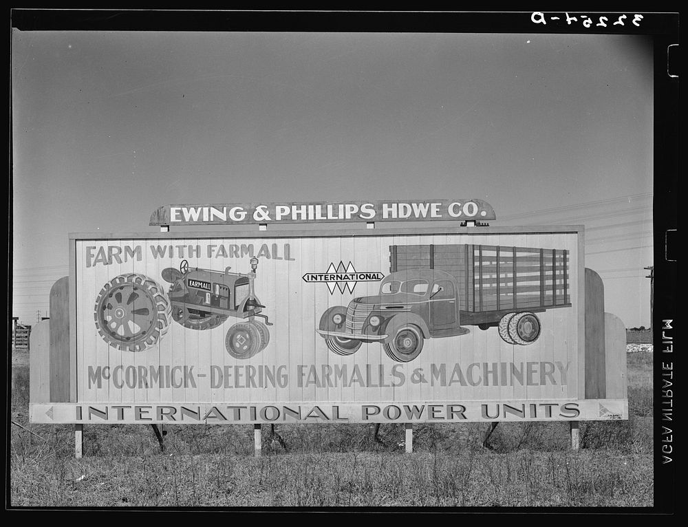 Sign. Robstown, Texas Russell Lee Free Photo rawpixel