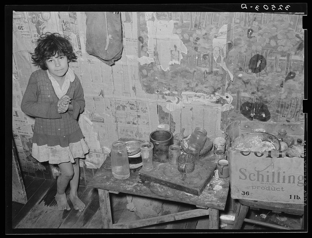 Mexican girl in kitchen. San Antonio, Texas by Russell Lee