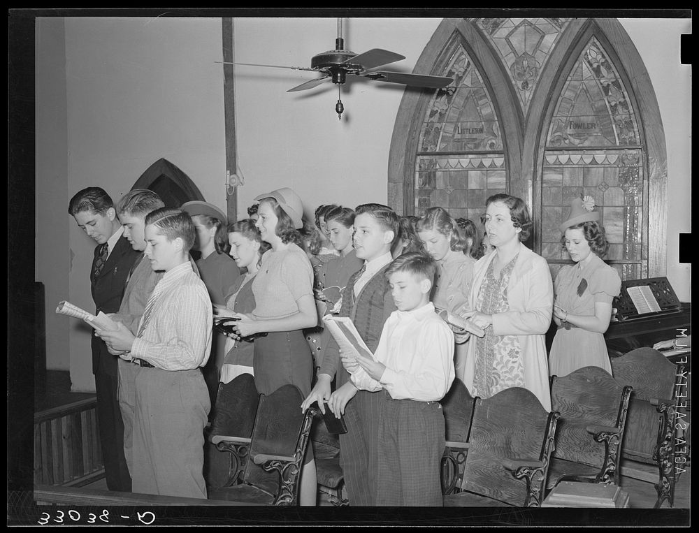 Church choir. San Augustine, Texas by Russell Lee