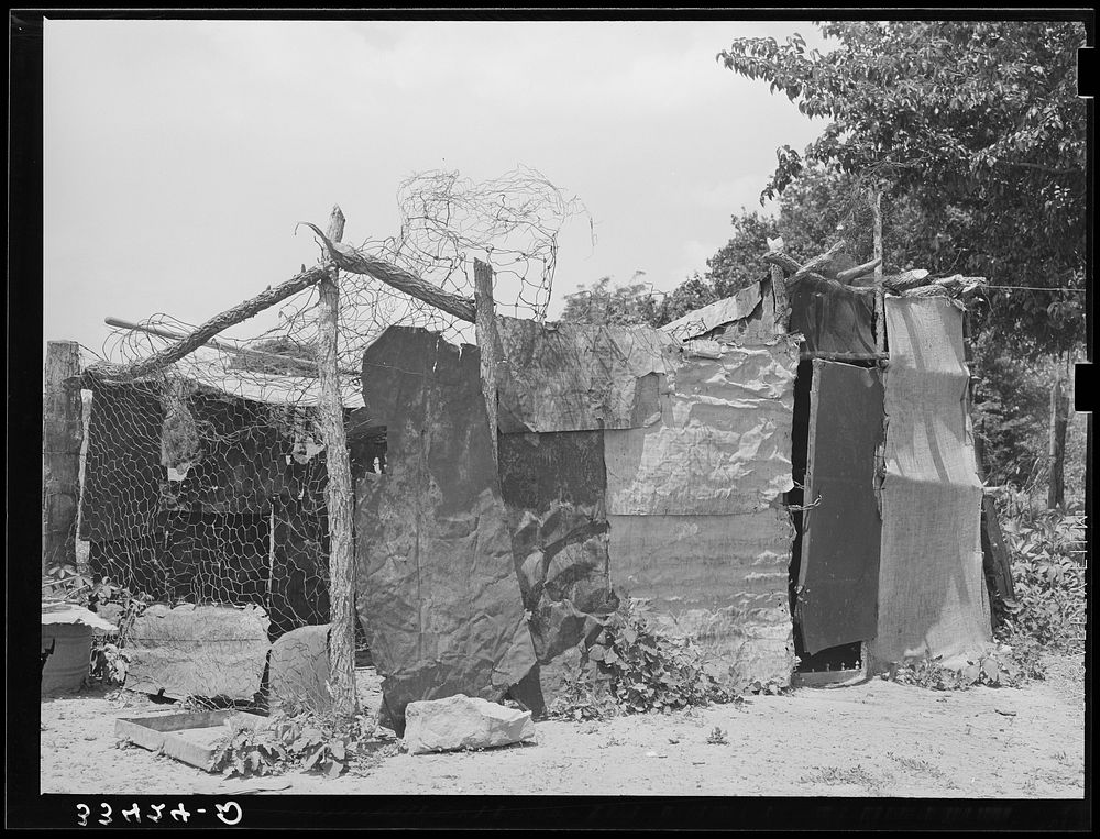 Chicken coop belonging to a WPA (Works Progress Administration/Work Projects Administration) worker who was a farmer until…