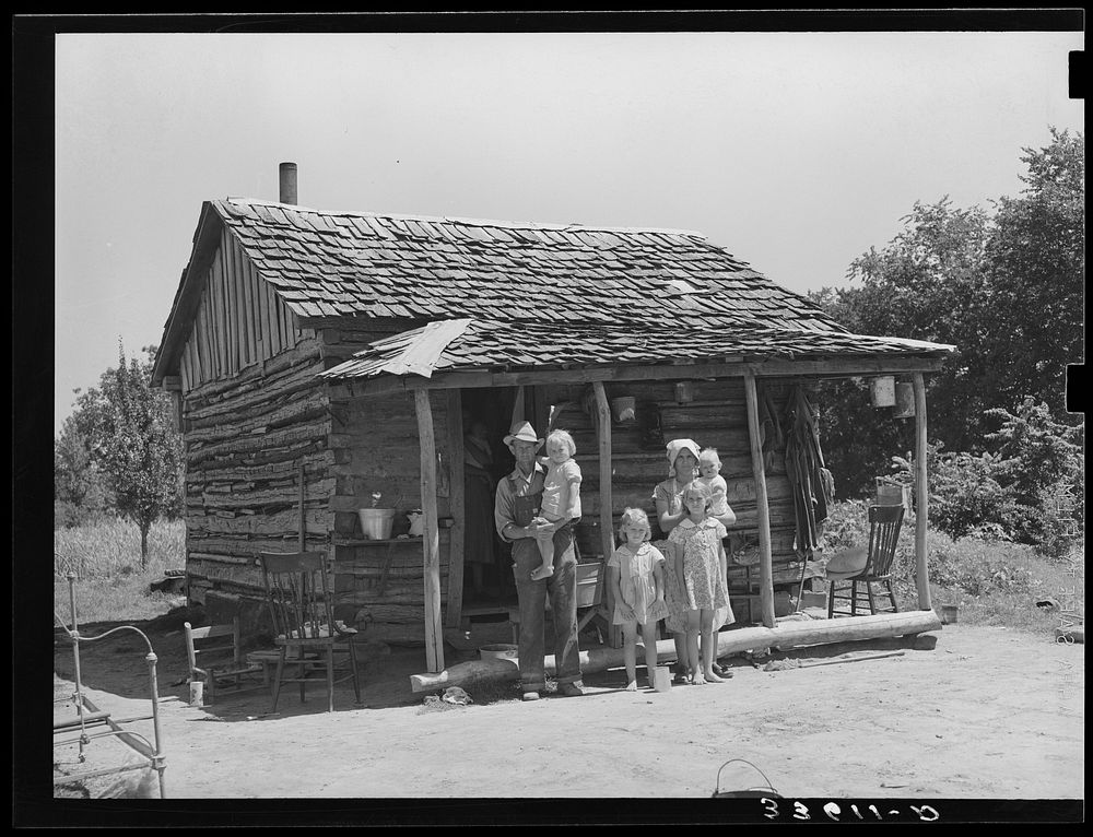 Home tenant farmer Sallisaw, Oklahoma Free Photo rawpixel