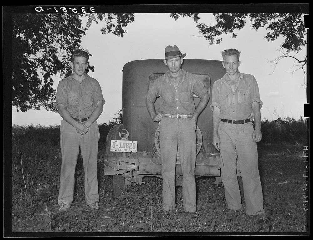 [Untitled photo, possibly related to: Migrants from Florida, who are working in the truck fields of Wagner County, Oklahoma]…