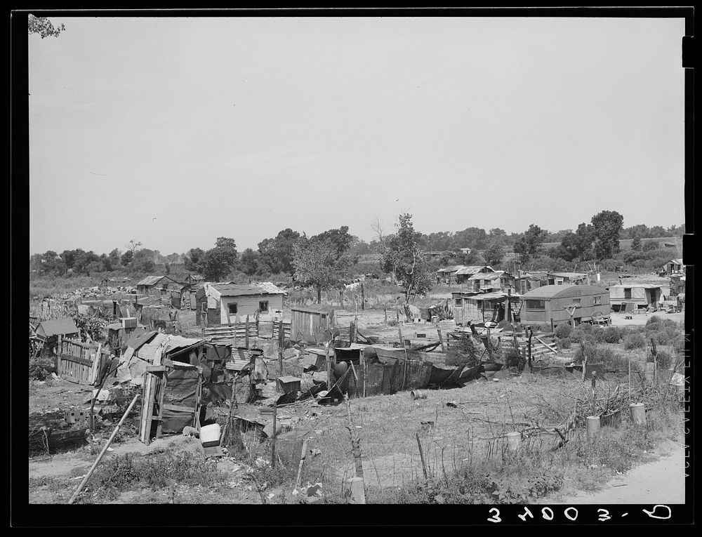 Part of Mays Avenue camp. Oklahoma City, Oklahoma. Refer to general caption 21 by Russell Lee