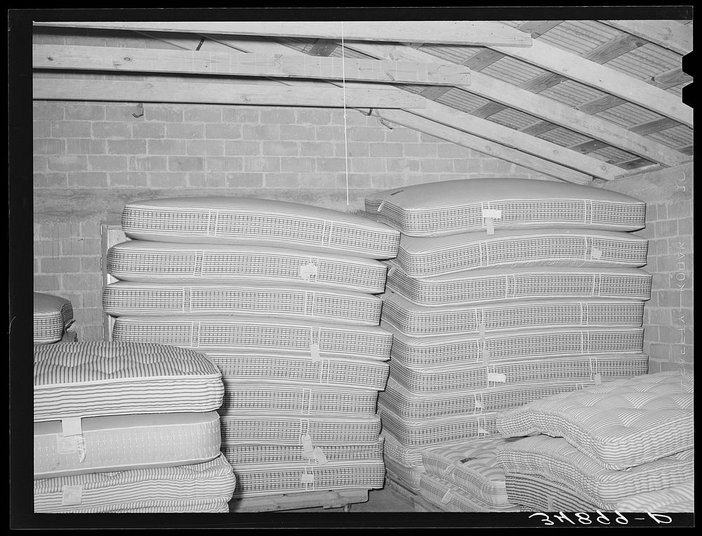 Finished mattresses mattress factory. San Free Photo rawpixel