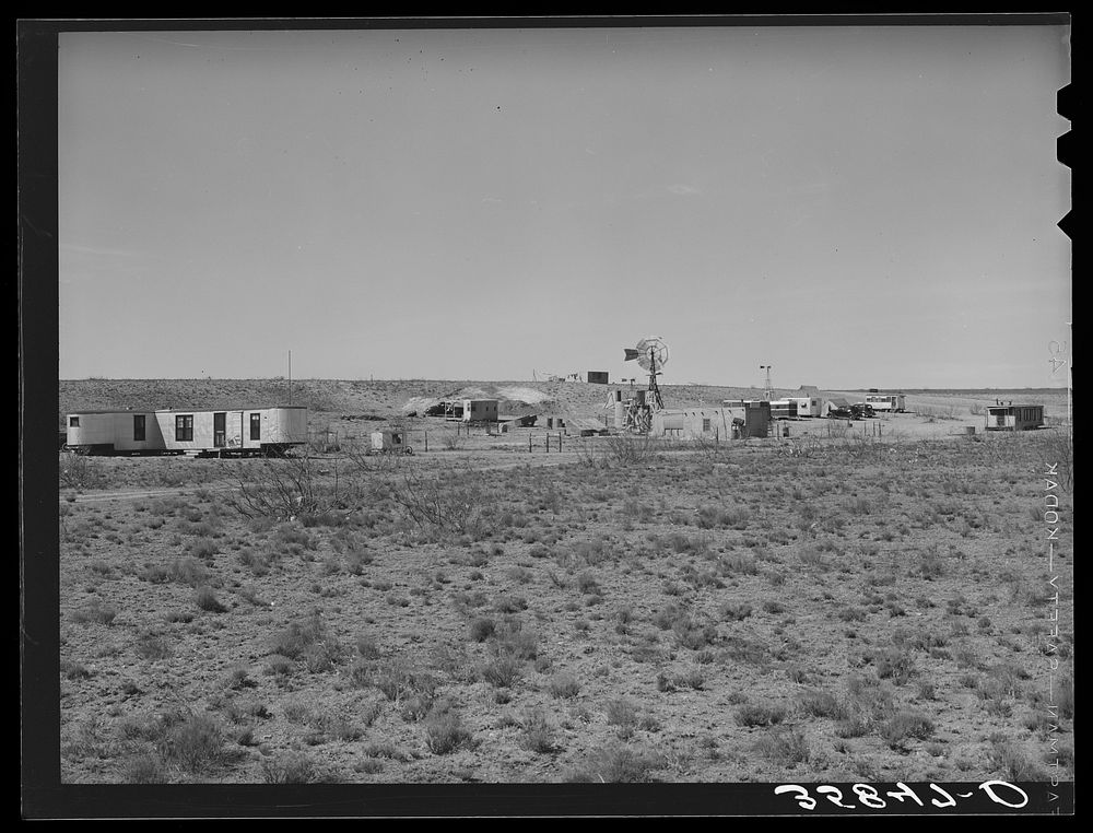 Road workers' camp. Gaines County, Texas by Russell Lee