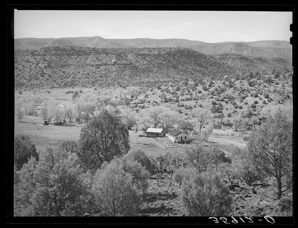 Mountain ranch in Navajo County near Carrizo, Arizona by Russell Lee