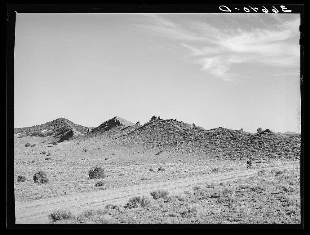 Dike near Pie Town, New Mexico by Russell Lee