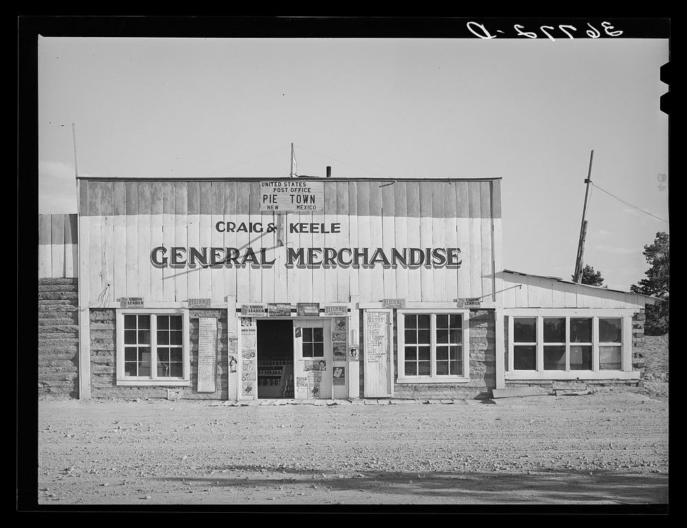 General store, Pie Town, New Mexico. The post office has been moved from this store to another small grocery store by…
