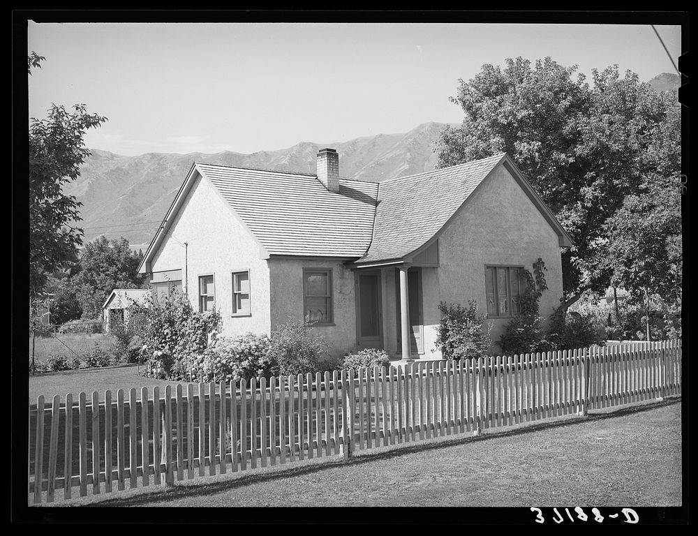 Home of Mormon in Mendon, Utah by Russell Lee