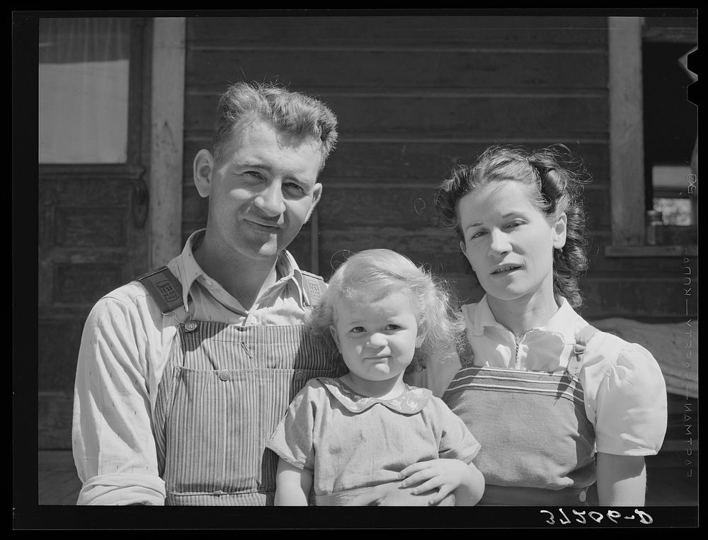 Mormon farmer with his family. Cache County, Utah by Russell Lee