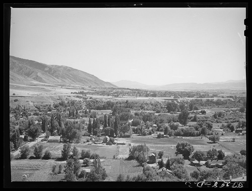 [Untitled photo, possibly related to: Outskirts of Logan, Utah] by Russell Lee