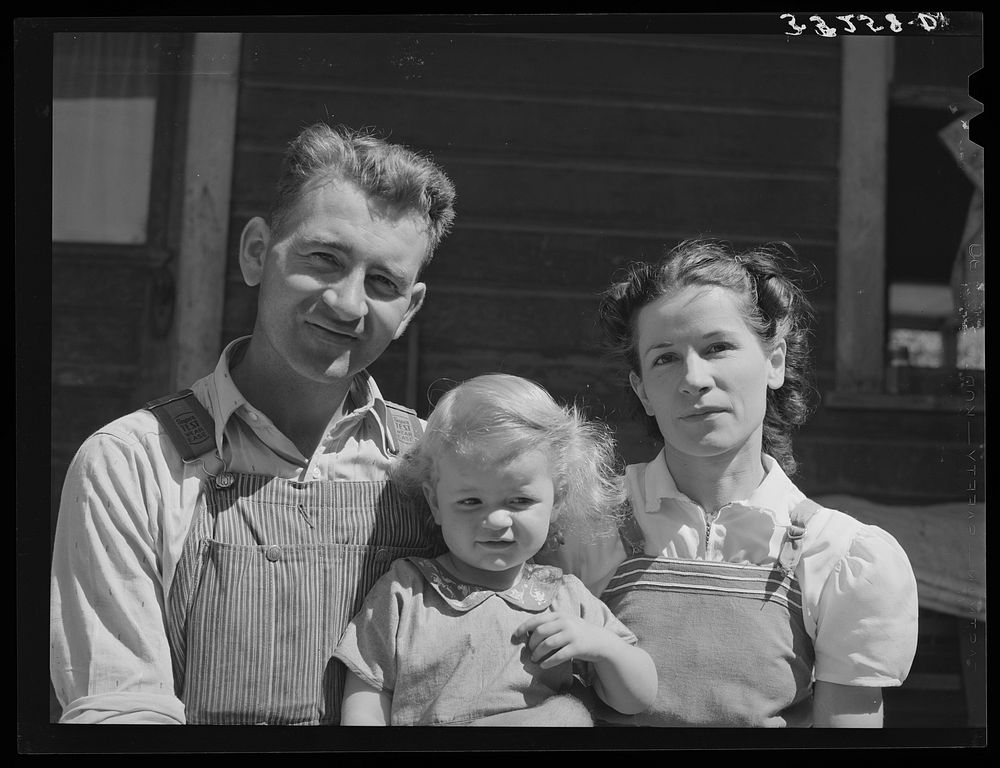 Mormon farmer and his family. Cache County, Utah by Russell Lee