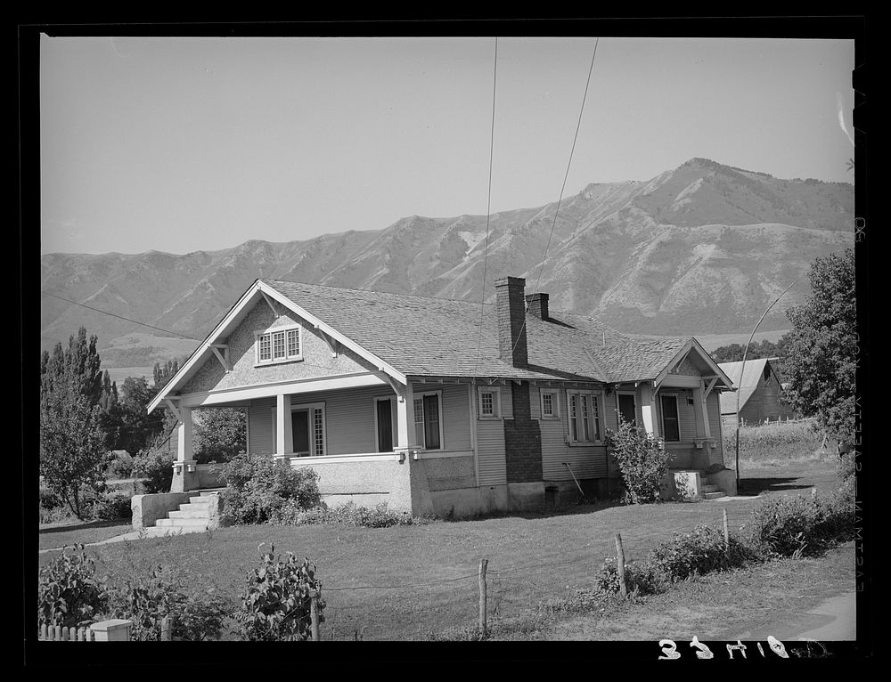 House of the Major of Mendon, Utah by Russell Lee