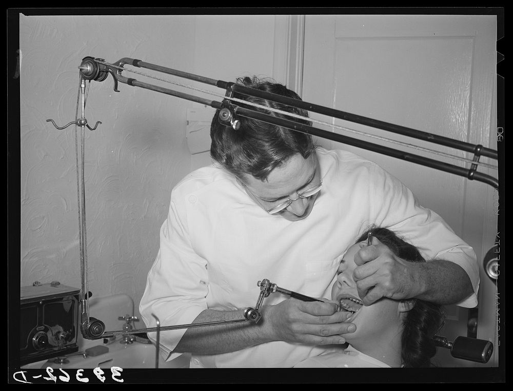 Dental care is provided for members of the FSA (Farm Security Administration) dental cooperative. Box Elder County, Utah by…