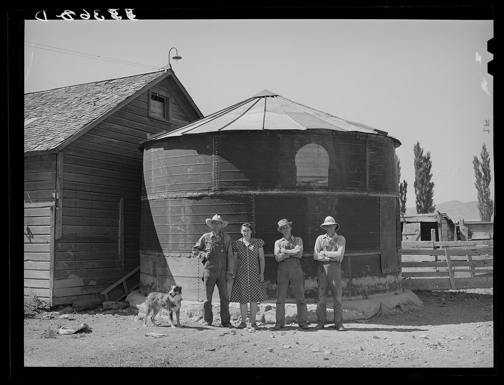 This grainery was built cooperatively (not FSA-Farm Security Administration financed) by the three Ericson brothers. Box…