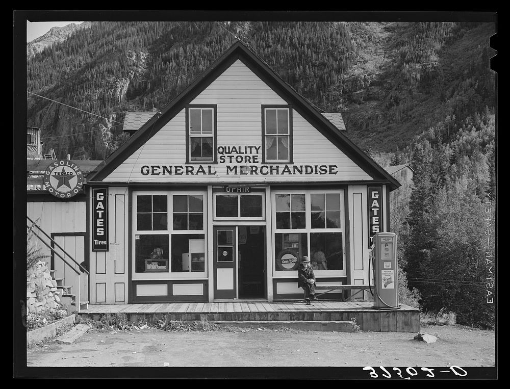 General store. Ophir, Colorado by Russell Lee