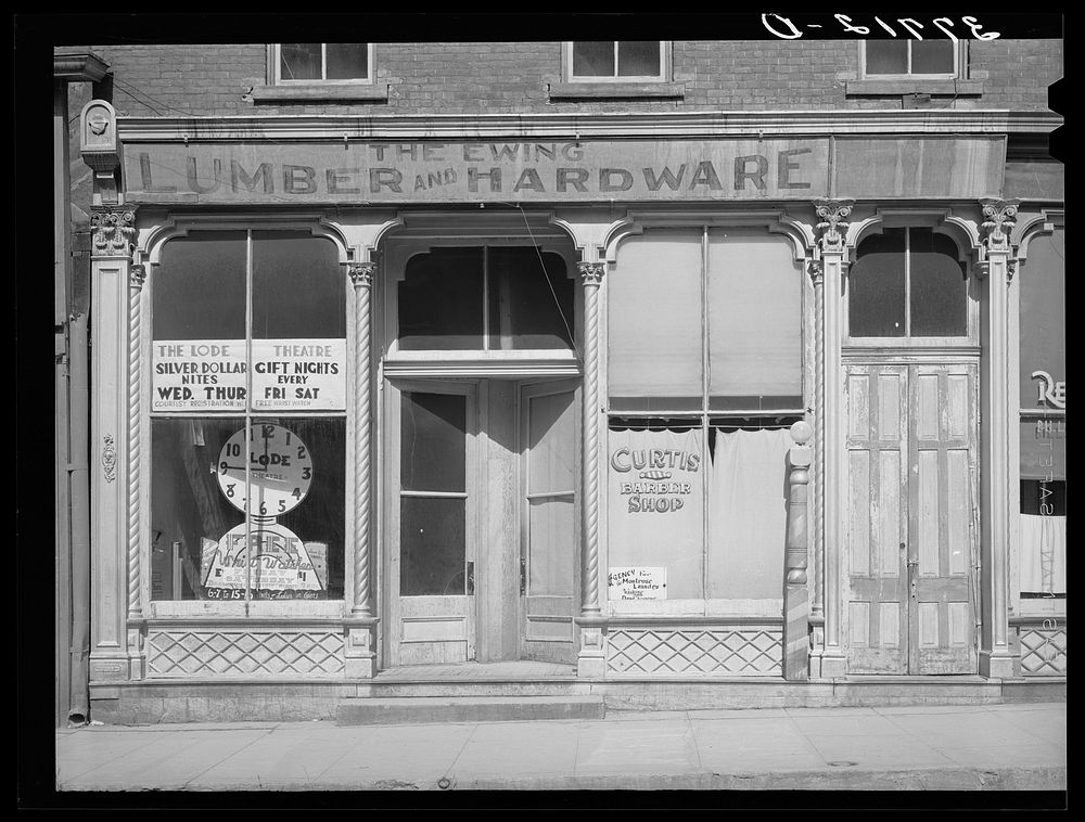 Detail of front of building. Silverton, Colorado by Russell Lee