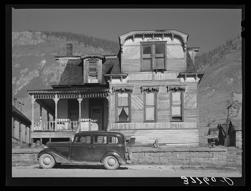 House dating from the early boom days of Silverton, Colorado by Russell Lee