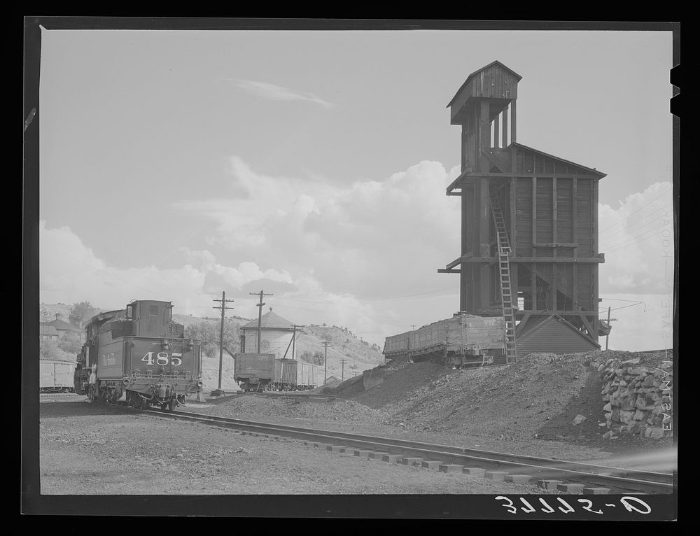 Railroad yards. Durango, Colorado by Russell Lee