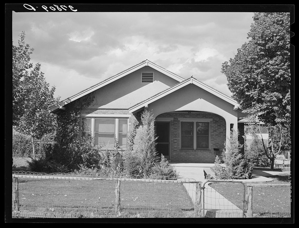 Home of Mormon farmer who lives in the town of Santa Clara, Utah. See general caption by Russell Lee