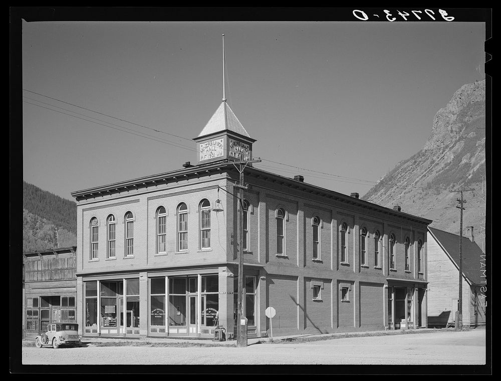 Miners' union hall. Silverton, Colorado by Russell Lee