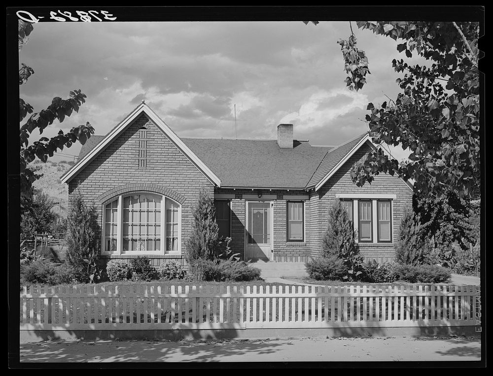 Home of Mormon farmer at Santa Clara, Utah. See general caption by Russell Lee