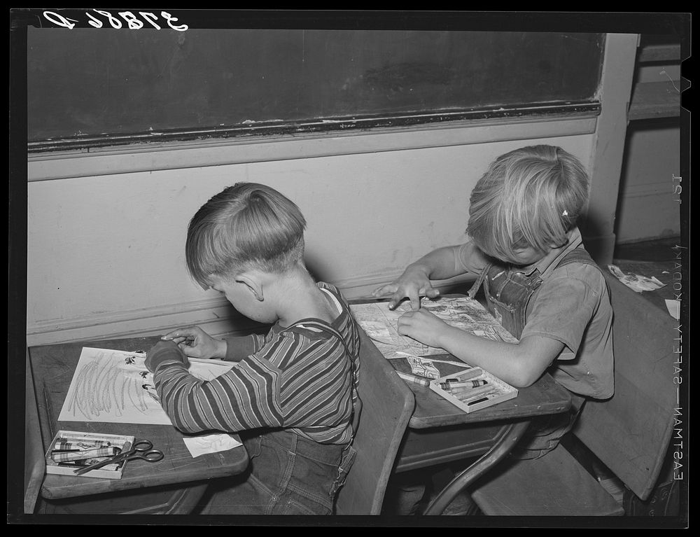 Schoolchildren. Santa Clara, Utah. General caption by Russell Lee