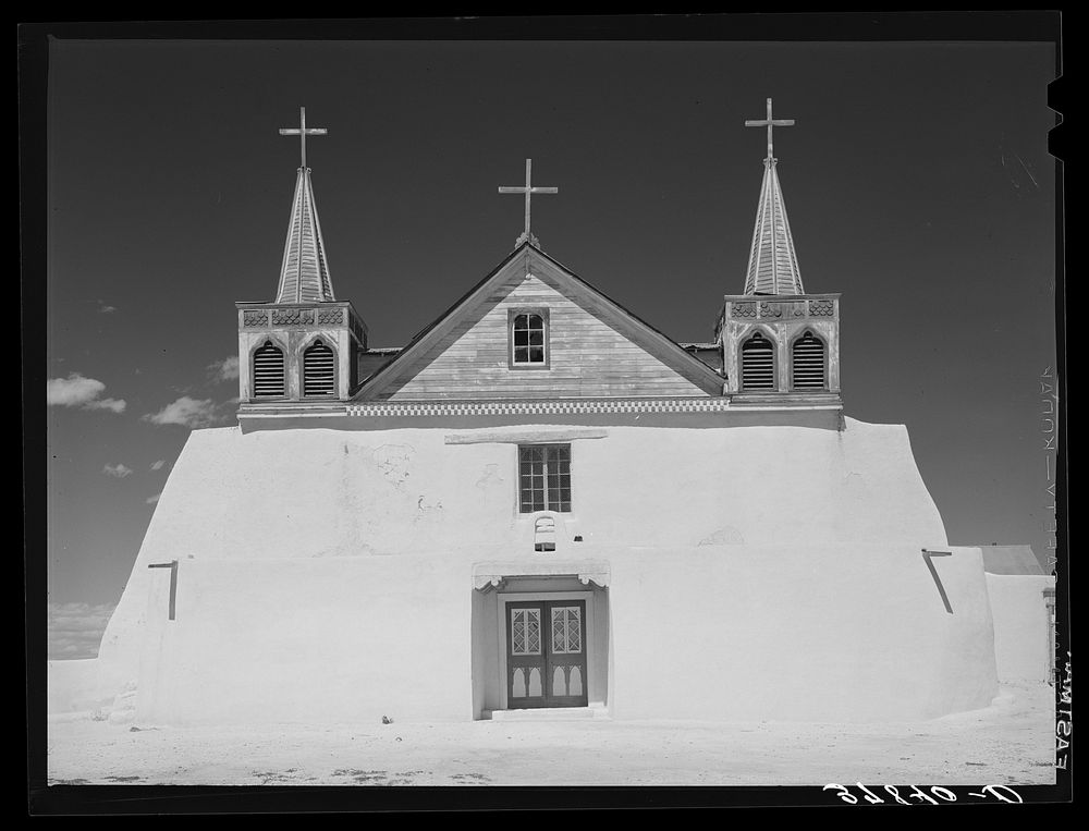 Roman Catholic church at Isleta, New Mexico by Russell Lee