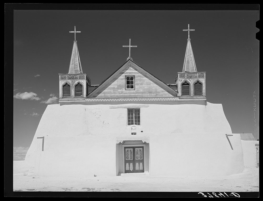 [Untitled photo, possibly related to: Roman Catholic church at Isleta, New Mexico] by Russell Lee