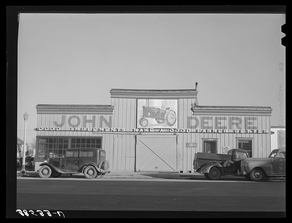 Agricultural implement store. Las Animas, Colorado by Russell Lee