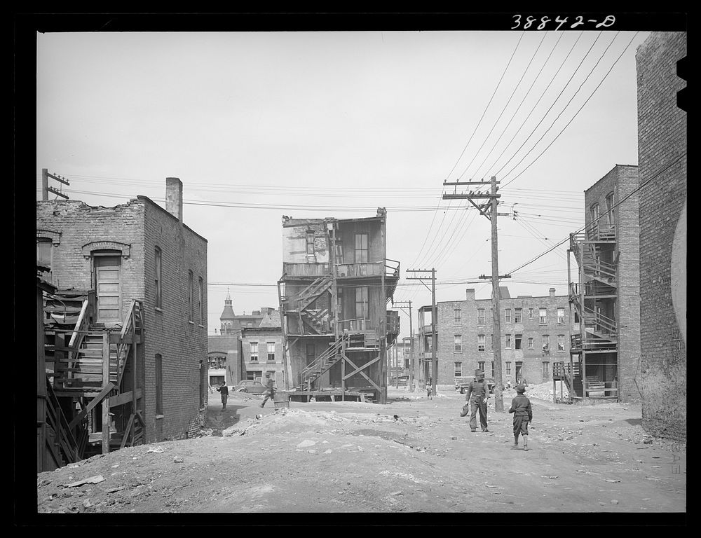 [Untitled photo, possibly related to: Housing for es in Chicago, Illinois] by Russell Lee