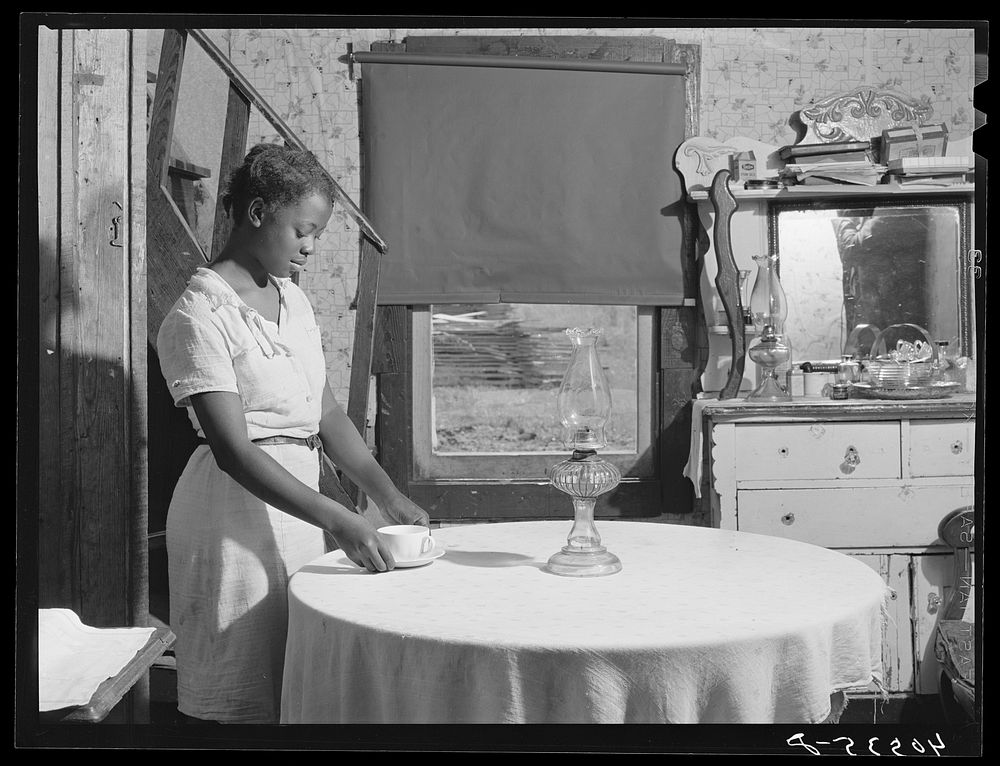One of the seven children of Burdell White, FSA (Farm Security Administration) client near Venton, Maryland. Sourced from…
