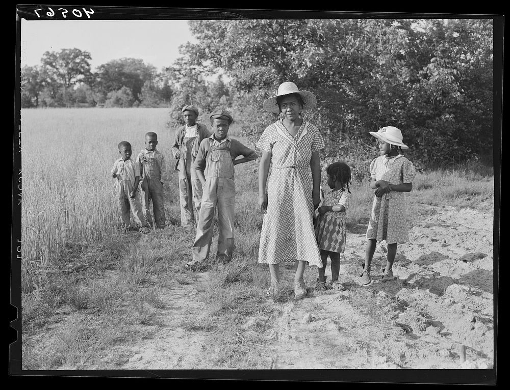  tobacco planter's family. The three children in the background are those of a neighbor. Near Farrington, North Carolina.…