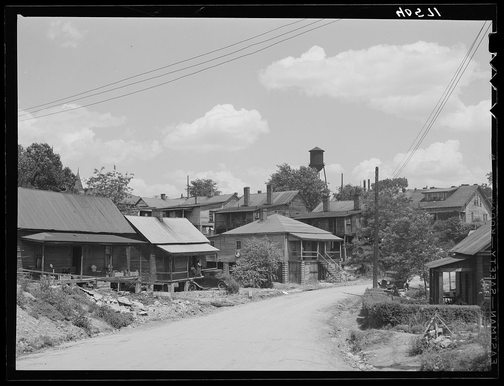 Street in  quarter of Durham, North Carolina. Sourced from the Library of Congress.