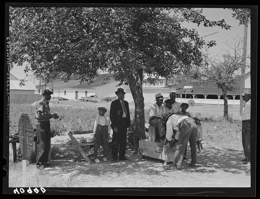 Sunday afternoon at a migratory camp in Vienna, Maryland. Sourced from the Library of Congress.
