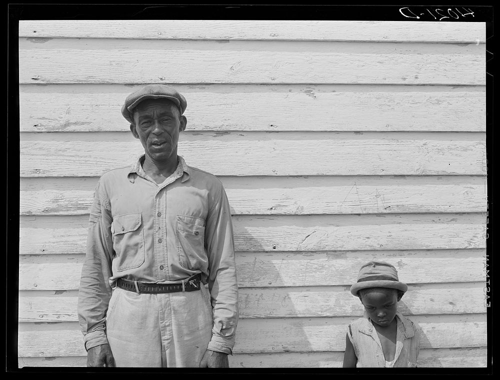 John Barnes, FSA (Farm Security Administration) client, and one of his children. Ridge, Maryland. Sourced from the Library…