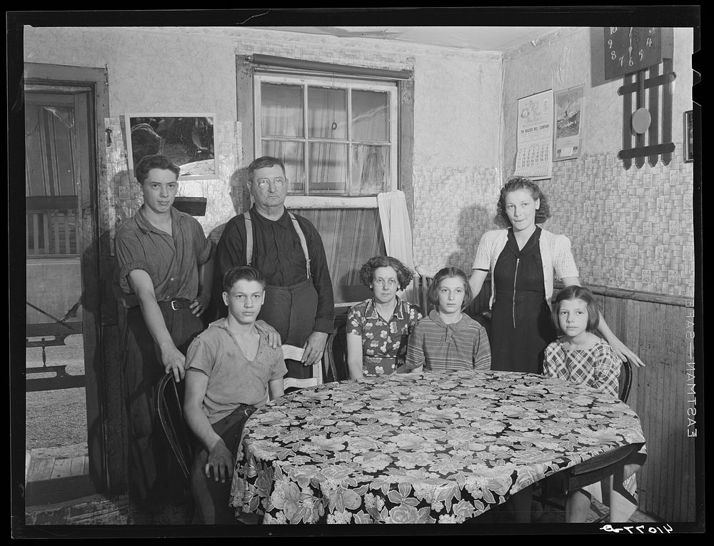 The family of John Yeuser. Mauch Chunk, Pennsylvania (see general caption). Sourced from the Library of Congress.