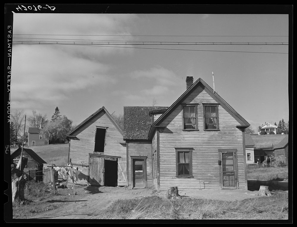 House in Caribou, Maine. Sourced from the Library of Congress.