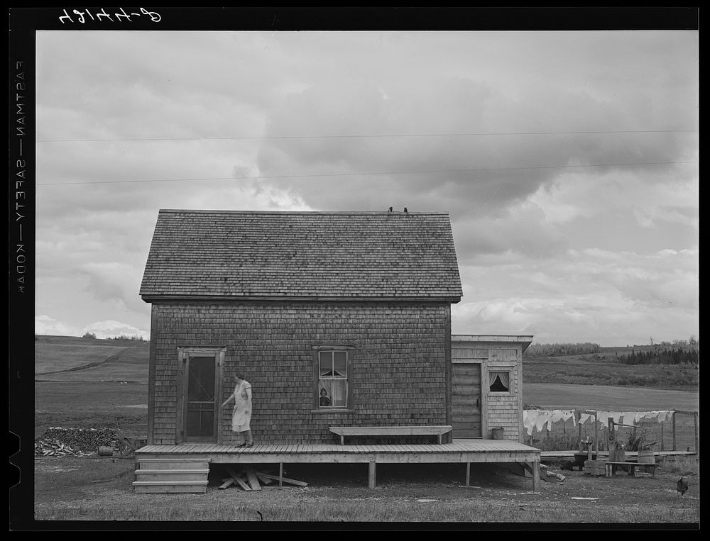 Home of FSA (Farm Security Administration) client, potato farmer near Lille, Maine. Sourced from the Library of Congress.