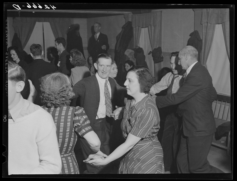 [Untitled photo, possibly related to: At a Saturday night square dance in Clayville, Rhode Island]. Sourced from the Library…
