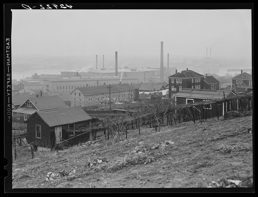 Mills in Fall River, Massachusetts. Sourced from the Library of Congress.