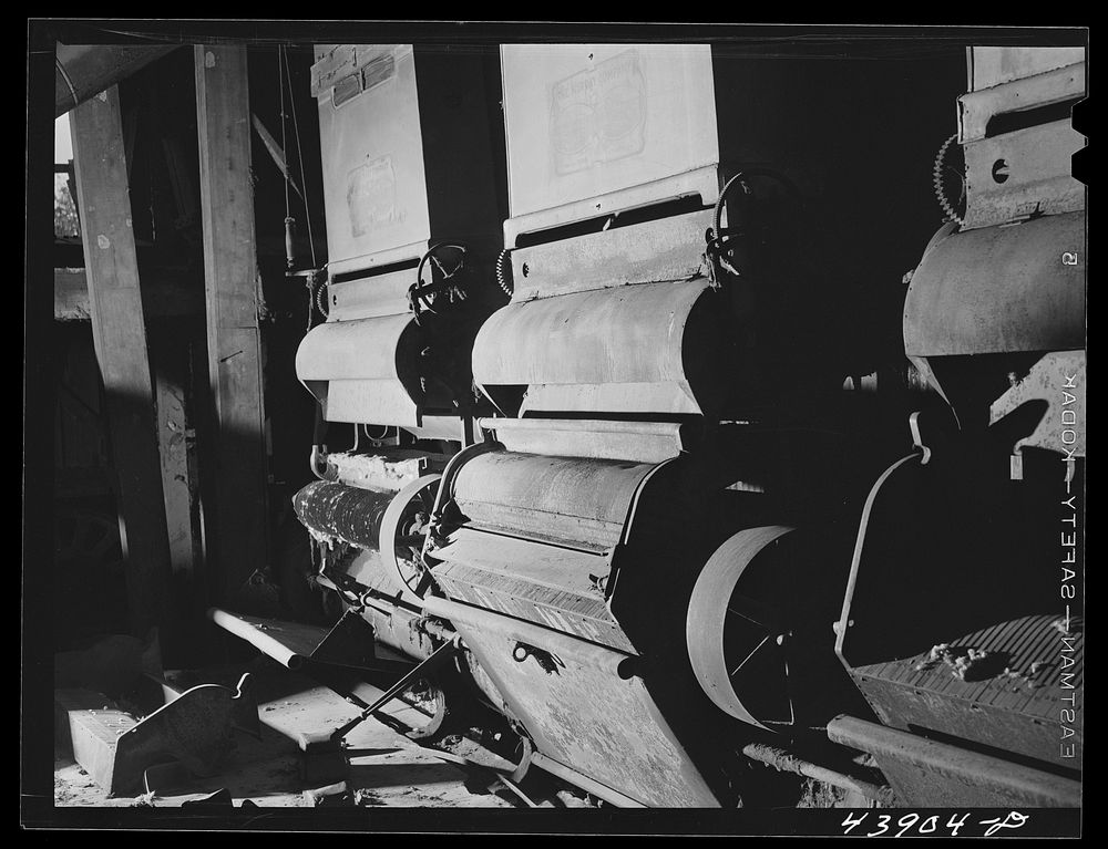 [Untitled photo, possibly related to: An abandoned cotton gin in Heard County, Georgia]. Sourced from the Library of…