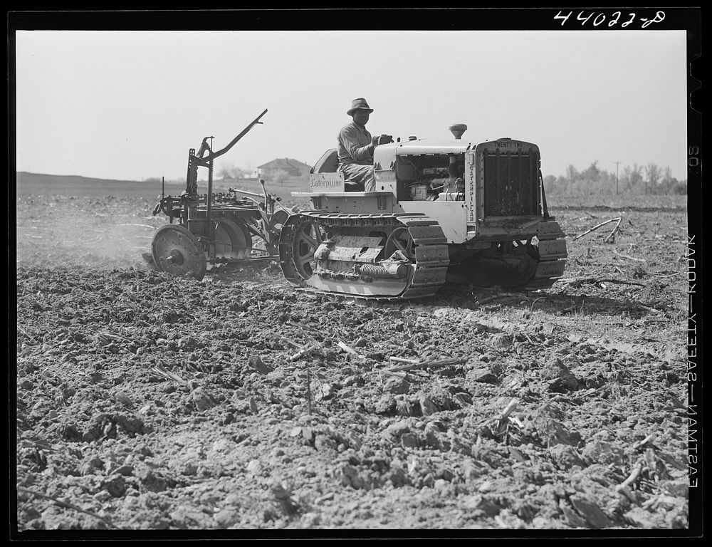 [Untitled photo, possibly related to: One of the few tractors in Heard County, Georgia]. Sourced from the Library of…