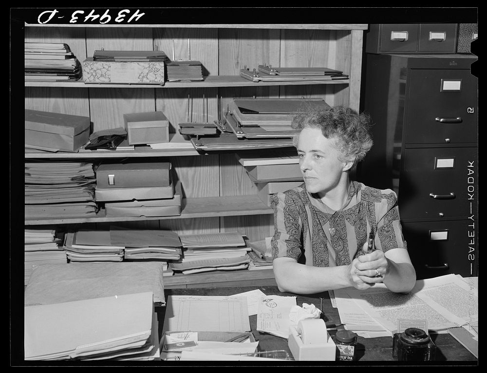 Miss J. Kent, in charge of welfare work in Heard County. Franklin, Georgia. Sourced from the Library of Congress.