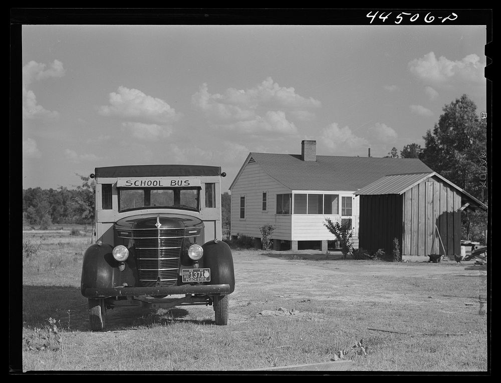 Home of a FSA (Farm Security Administration) tenant purchase client who is also a school bus driver. Near Greensboro…
