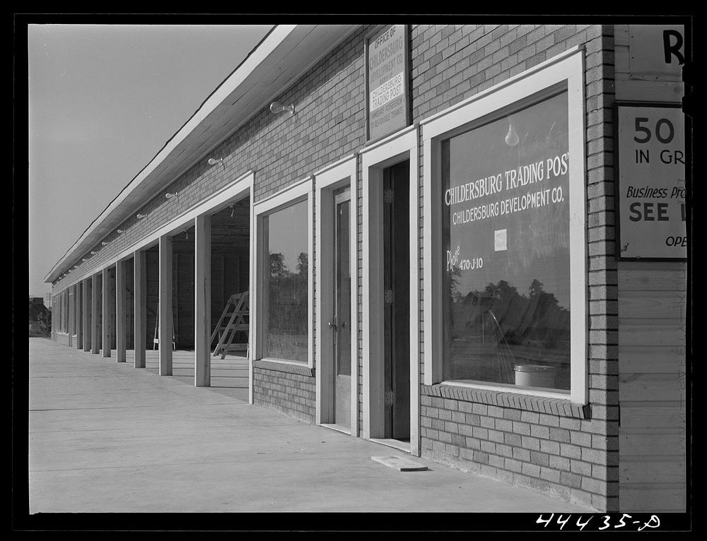 The Childersburg Trading Post. A new real estate development along the main highway at Childersburg, Alabama. Sourced from…