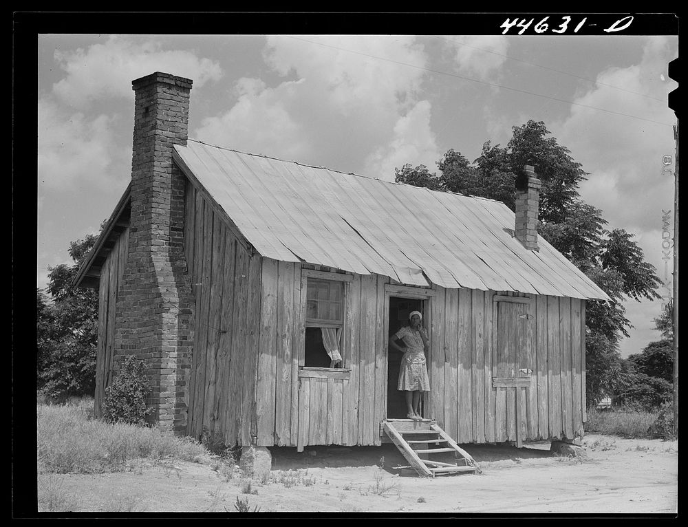 The home of Mary Sue Turner whose husband is a sawmill worker. Near Siloam, Greene County, Georgia. Sourced from the Library…