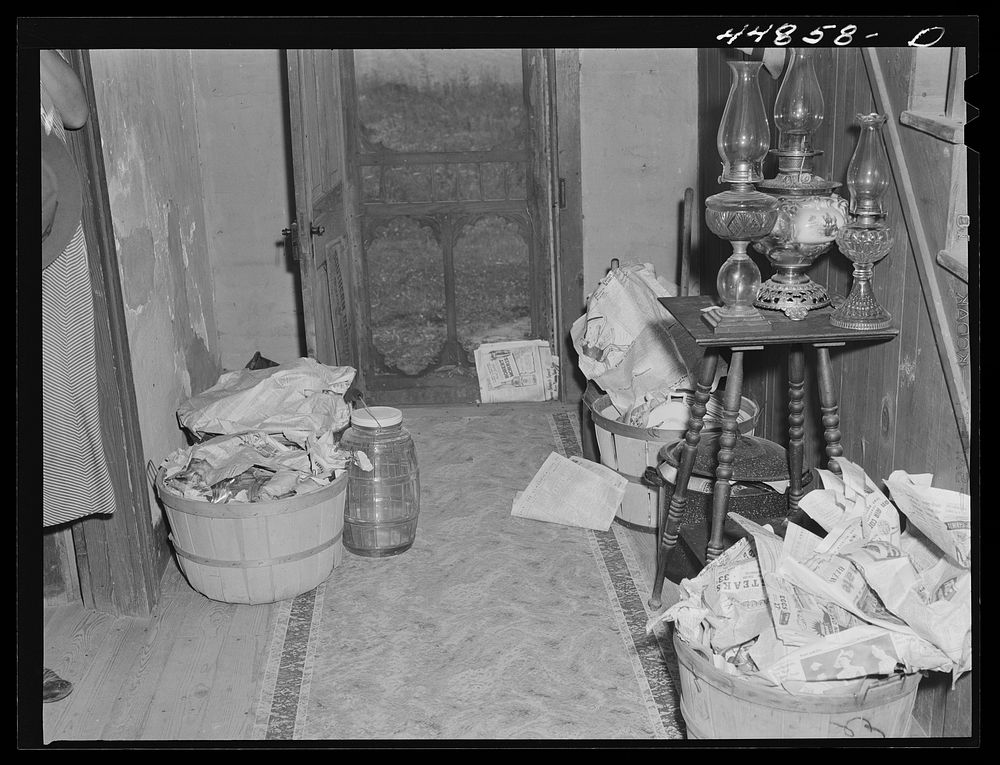 Belongings of a  landowner preparing to move out of the area being taken over by the Army in Caroline County, Virginia.…