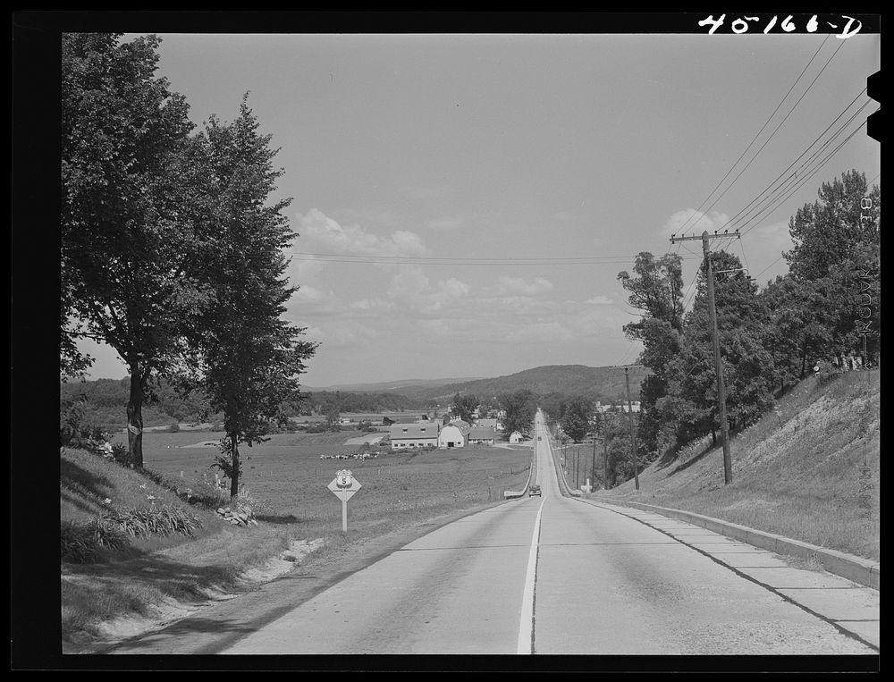 Westminster Station (vicinity) Vermont, along U.S. Highway 5. Sourced from the Library of Congress.
